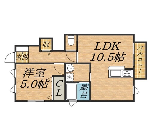 北伊丹駅 徒歩10分 1階の物件間取画像